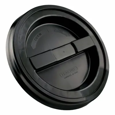 OEM Screw Lid: Screw Top, 12 1/2 in Overall Dia, Black, Plastic - Screw-On Lids