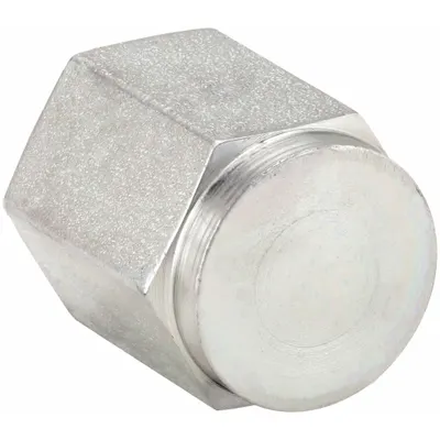 PARKER Cap: Cap, Steel, 3/8 in, NPT Threaded - Hydraulic Threaded Extreme-Pressure Pipe Fittings