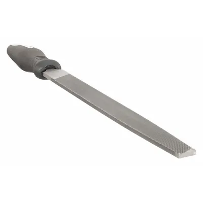 NICHOLSON Machinists File: Rectangular, Bastard Cut, 10 in Lg without Tang, 15/16 in Wd - Tapered Double-Cut Rectangular Files