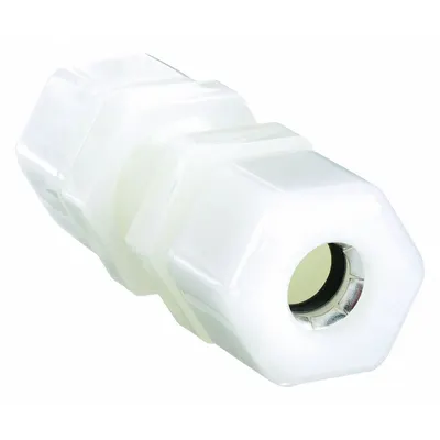 PARKER Compression Fitting Union: Union, Bulkhead, 1/4 in OD x 1/4 in OD Size - General Purpose Nylon Compression Fittings