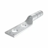 Compression Lug: For 4 AWG, Stranded Wire, 1/4 in Stud Size, Long, Copper Barrel (MPN YAZV4C2TC14FX)