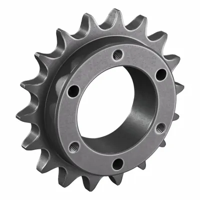 TSUBAKI Sprocket: For 50 Chain, 18 Teeth, 3.599 in Pitch Dia, 3.92 in Outside Dia - Size 50 Bushed-Bore Roller Chain Sprockets