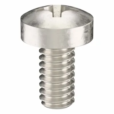 USA INDUSTRIALS Machine Screw: M2x0.40 Thread Size, 4 mm Lg, 18-8, Stainless Steel, Plain - Pan Head Machine Screws