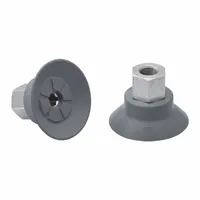 SCHMALZ Vacuum Pad Assembly: G1/8 in, 39.2 mm Pad Dia, NBR, 55 A, Gray, 28.9 mm Pad Ht (MPN 10.01.01.14093)