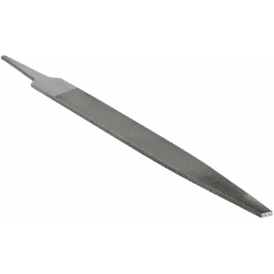 NICHOLSON Machinists File: Double-Cut, Single Edge Cut, Bastard Cut, 8 in Lg without Tang - Double-Cut Warding Files