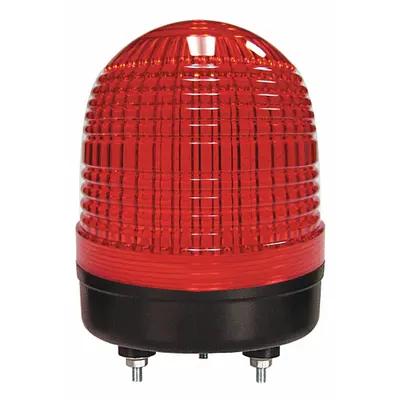 DAYTON Warning Light: Red, LED, 90 to 240V, 3 3/8 in Overall Dia - Wired Multimode Lights