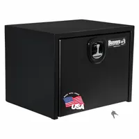 BUYERS PRODUCTS Underbody Truck Box: Underbody Truck Box, Single Drop-Down Door Door, Black, Steel (MPN 1734300)