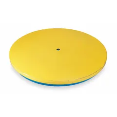 Standard turntable with a 40 1/2 in outside diameter and 3 1/2 in overall height. Designed for floor mounting to provide a rotating surface for positioning heavy loads in material handling operations.