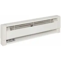 DAYTON Electric Baseboard Heater: Commercial Grade, 500W, Thermostat Not Included, White, 120V AC