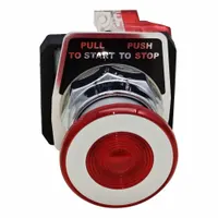 DAYTON Emergency Stop Push Button: Non-Illuminated, Mushroom Head Profile, Metallic, 30 mm, 1NC (MPN GGS_116328)