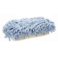 TOUGH GUY Sponge: Sponge, Chenille/Mesh, 5 in Outside Dia, Blue, 2 3/4 in Thick
