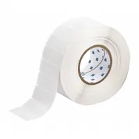 Wraparound Label: 2 5/8 in x 1 in, Vinyl, White (Matte), For 6 AWG to 0 AWG Wire Gauge (MPN THT-131-427-3)