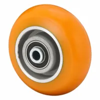 ALBION Caster Wheel: 5 in Wheel Dia., 2 in Wheel Wd, Polyurethane, 1,500 lb Load Rating, Aluminum (MPN AN0522808MAX)