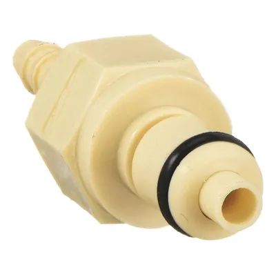 COLDER Quick Connection Coupling: Straight, 1/8 in Pipe Size, Barbed x Barbed - Polypropylene Quick-Disconnect Tube Fittings
