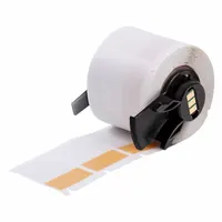 Wraparound Label: 1 1/2 in x 1 in, 1 in, Vinyl, Orange (Matte), For 10 AWG to 4 AWG Wire Gauge (MPN M6-31-427-OR)