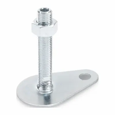 JW WINCO Swivel Male Leveling Mount, 3/4"-10, 3,597 lbf, Teardrop Base - Swivel Male Leveling Mounts