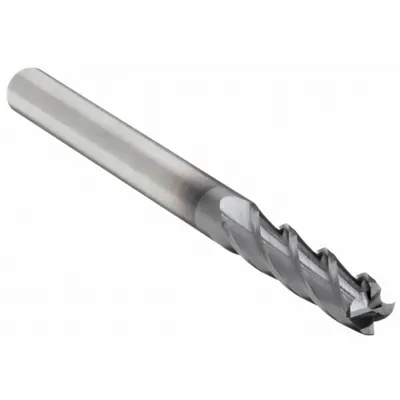 WIDIA HANITA Corner Chamfer End Mill: Carbide, TiAlN Coated, 4 Flute, 7/32" Mill Dia - Fast-Cutting Carbide Corner-Chamfer End Mills