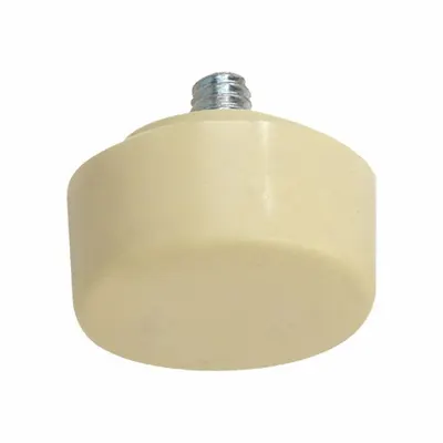 NUPLA Hammer Tip Head: Medium Hard, Nylon, 1 in Dia, 5/16-18 Thread Size, Threaded - Replacement Faces & Tips