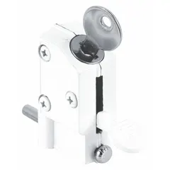 This sliding door lock from PRIME-LINE is designed to secure sliding doors in commercial or industrial settings. It measures 1-7/8 inches in length, 15/16 inches in width, and 2-5/16 inches in height.