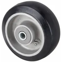 APPROVED VENDOR Caster Wheel: 5 in Wheel Dia., 2 in Wheel Wd, Rubber, 350 lb Load Rating, Aluminum