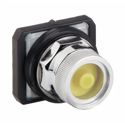 Dayton Emergency Stop Push Button: 30 mm Mounting Size, Non-Metallic - Breakable Glass-Covered Push-Button Operators