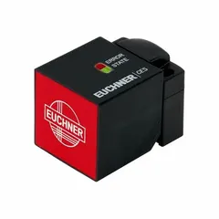 Non-contact safety switch without guard locking, with built-in M12 connector and 8 pins. Uses RFID-compatible actuator technology and Multicode coding. Dimensions 41 mm x 70 mm. Not daisy-chainable. Used to monitor position of movable guards on industrial machinery.