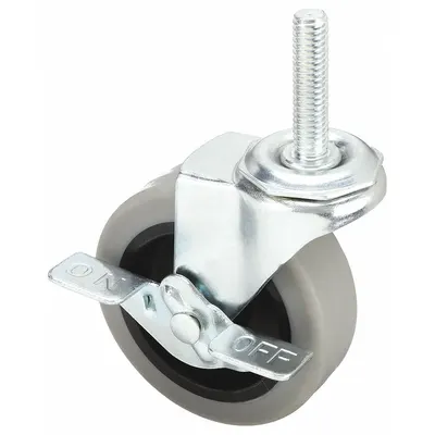 OEM Stem Caster: Swivel - Standard Threaded Stem Casters