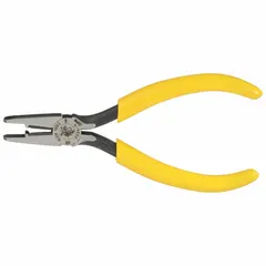 Pliers-style IDC crimper for terminating UR, UY, and UG connectors. Overall length 5 43/50 inches, weight 4 oz. Features standard cushion grip, non-adjustable. Suitable for telecommunications and low-voltage cabling applications.