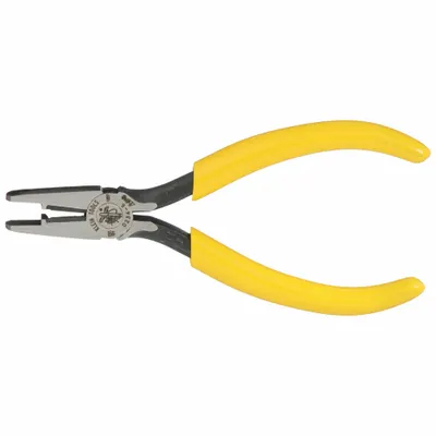 KLEIN TOOLS Dieless Crimper: UR/UY/UG, 5 43/50 in Overall Lg, Std Cushion Grip, Not Adj - Pliers-Style IDC Crimpers