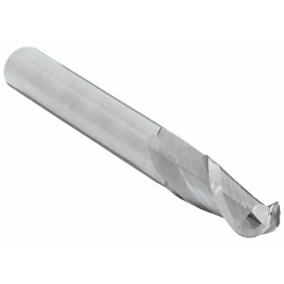 CLEVELAND Ball End Mill: Carbide, 2 Flute, 1/4" Mill Dia, 3/4" LOC, 2-1/2" OAL (MPN C60936) - Carbide Ball End Mills for Aluminum