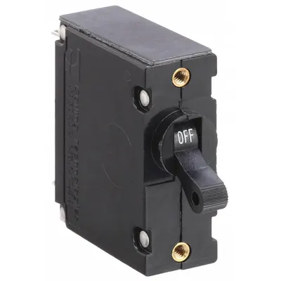 CARLING TECHNOLOGIES Panel Mount Circuit Breaker: 50 A Amps, 125V AC, 65V DC, Threaded Insert - Toggle Style, Front Panel-Mount Miniature Circuit Breakers