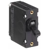 Panel Mount Circuit Breaker: 15 A Amps, 250/277V AC, 80V DC, Threaded Insert, 2.03 in Dp (MPN AA1-B0-34-615 -5D1-C)