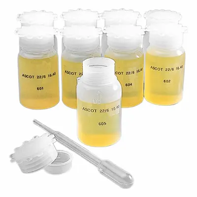 GLOBE SCIENTIFIC Laboratory Bottle: LDPE, 100 mL, Closure Included, Natural, Polypropylene - LDPE Wide Mouth Round Lab Bottles