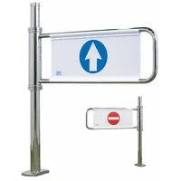 TURNSTILE Mechanical Gate: 1-Way, Mechanical, Left Hand, 38 1/2 in Overall Ht, Mirror Chrome Finish (MPN 2001-M-EX)