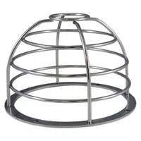 FEDERAL SIGNAL Dome Guard: Stainless Steel, 8 1/2 in Overall Dp, 6 in Overall Lg, DGXC-SB