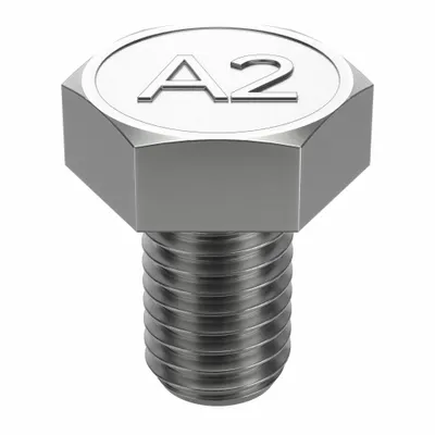 FOREVERBOLT Hex Head Cap Screw: Stainless Steel, A2, NL-19, M10-1.50, Coarse, 20 mm lg - A2 Stainless Steel Hex Head Cap Screws