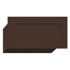 This horizontal letter box is designed for recessed mounting in walls, providing a discreet mail drop-off point. With dimensions of 7 inches high by 14 inches wide by 6 inches deep, it is non-lockable and features rear access for mail retrieval. Suitable for commercial or industrial settings where a dedicated mail-receiving point is needed.