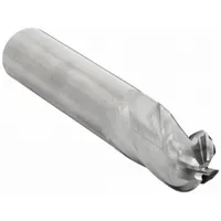 CLEVELAND Ball End Mill: Carbide, 4 Flute, 9/16" Mill Dia, 1-1/4" LOC, 3-1/2" OAL (MPN C63565)
