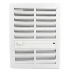 MARKEL Recessed Electric Wall-Mount Heater: 1125 W/1500 W/2250 W/3000 W, 208/240V AC, Single Phase (MPN HF3315T2RPW). Key specifications — Grille Color: White; Programming Capability: Non-Programmable; Wattage Output: 1125 W/1500 W; Voltage, Phase: 208/240V AC, 1-phase; Rough-In Dimensions - H x W x D: 19-1/2 in x 14-1/8 in x 4 in; Nominal Voltage - HVAC: 240V AC; Brand: MARKEL; Phase: Single.