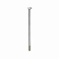 Carriage Bolt: Square Neck, 1/4"-20 Thread Size, 5 1/2 in lg, Stainless Steel, 18-8, Plain, 50 PK (MPN ZBOLT-4945)