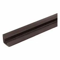 LORIENT Smoke and Draft Seal: Batwing, Self-Adhesive Mounting, Std, Flex Elastomer/Rigid PVC, Brown (MPN BW300B-96)