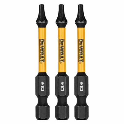 DEWALT Power Bit: Power Bit, T10 Bit Size, Torx Head, T10 Bit Industry Size, Std - Impact Torx Bits