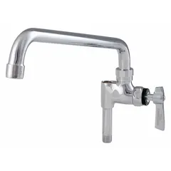 This pre-rinse add-on faucet from ENCORE features a chrome finish and a 2.2 gpm flow rate. It connects via a 3/8 in NPT inlet. Suitable for commercial kitchen dishwashing and pot-filling applications.