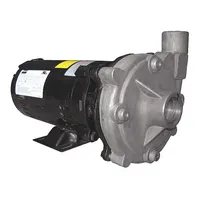 Centrifugal Pump: 1 hp, 230/460V AC, 100 ft Max Head, 1 1/4 in, 1 in Intake and Disch, ODP