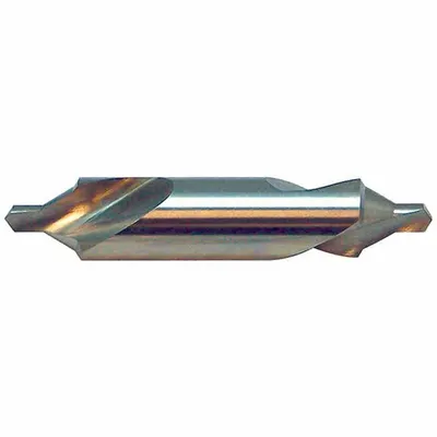 KEO Center Drill: Bell Type, #13, 60°, 2 in Overall Lg, LH - Left-Hand Bell-Tip Center Drills