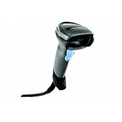 Handheld industrial multicode reader with 1,280 x 800 px image resolution and white light (528 nm) illumination. Supports RS-232 and USB 1.1 communication interfaces. IP52-rated enclosure protects against dust and water spray. Suitable for reading 1D and 2D barcodes in manufacturing, logistics, and warehouse environments.