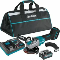 Angle Grinder Kit: 5 in Wheel Dia, Brushless Motor, 4.0 Ah, 40V DC, Std Head, Barrel Grip Grip, XGT® (MPN GAG13M1)