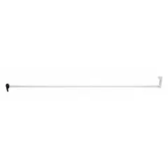 This sliding door bar lock provides a physical barrier to secure sliding doors in residential and light commercial settings. Measuring 48 inches in length, 1 inch in width, and 1 inch in height, it is designed to prevent doors from being forced open. Suitable for use on patio, closet, and entryway sliding doors.