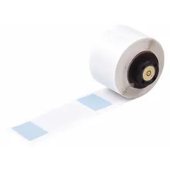 Wraparound Label: 2 1/2 in x 1 in, Vinyl, Blue (Matte), For 0.26 in to 0.56 in Wire Dia (MPN PTL-21-427-BL). Key specifications — Printer Series Compatibility: BMP71; Recommended Ribbon: M61-R4310.