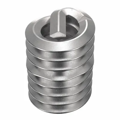 HELI-COIL Helical Insert: Tanged Tang Style, Free-Running, #6-32 Thread Size, Plain - Free-Running Tanged Helical Inserts